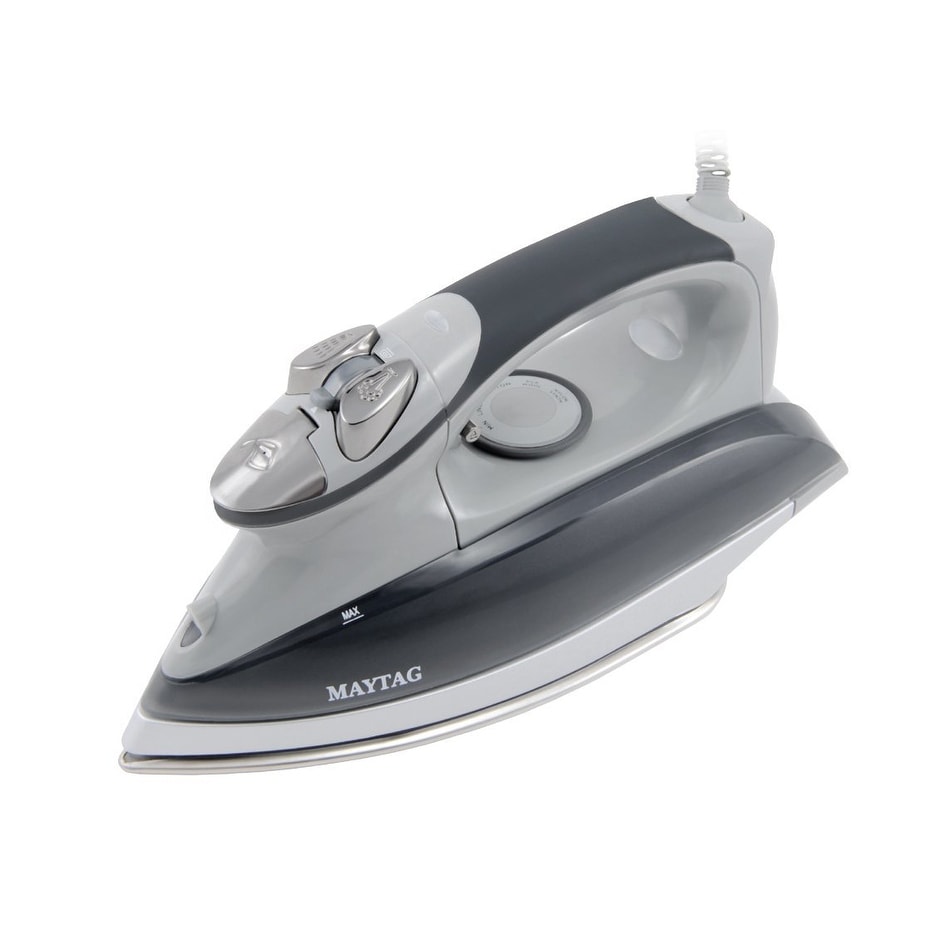 Maytag speed heat steam iron & vertical steamer with stainless steel sole plate top
